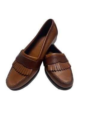 Cole Haan Men’s Loafers Size 9.5 Brown Leather Slip On Dress Shoes